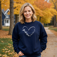 "Fall In Love With Michigan"Relaxed Fit Classic Crew Unisex Sweatshirt