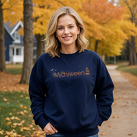 "Michiween"Relaxed Fit Classic Crew Unisex Sweatshirt