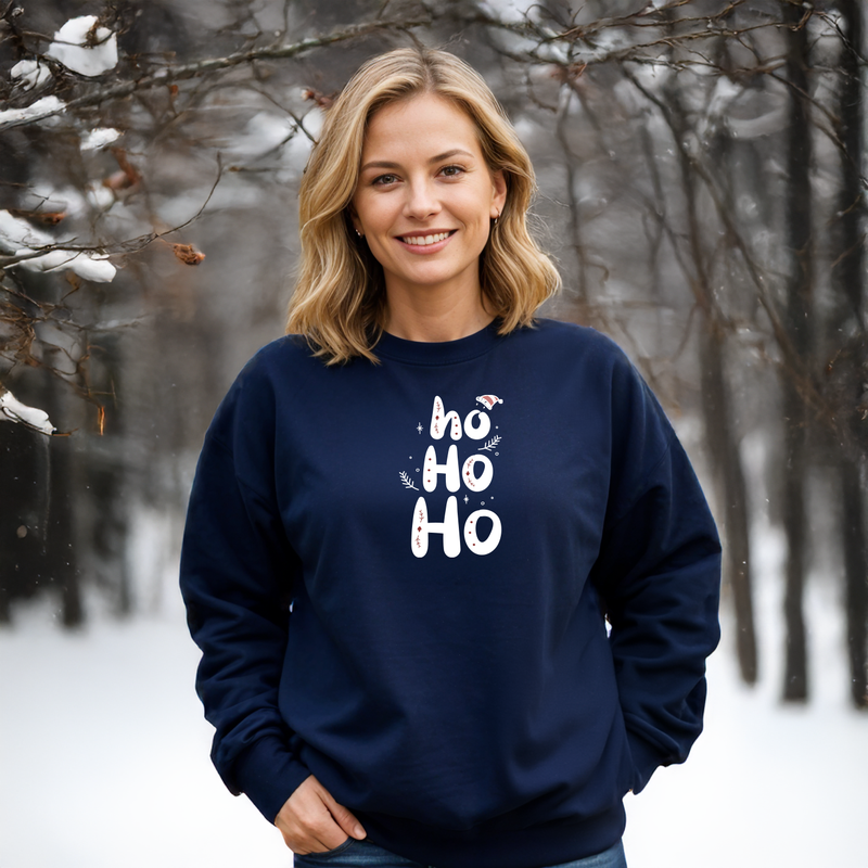 SALE "Ho Ho Ho"Relaxed Fit Classic Crew Unisex Sweatshirt