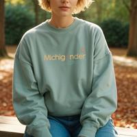 "Fall Michigander"Relaxed Fit Classic Crew Unisex Sweatshirt