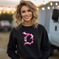 "Michigan D Camo"Relaxed Fit Classic Crew Unisex Sweatshirt