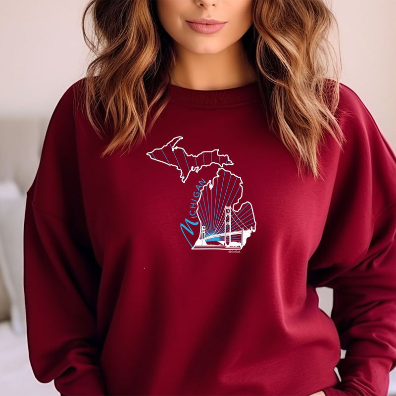 "Mighty"Relaxed Fit Classic Crew Unisex Sweatshirt