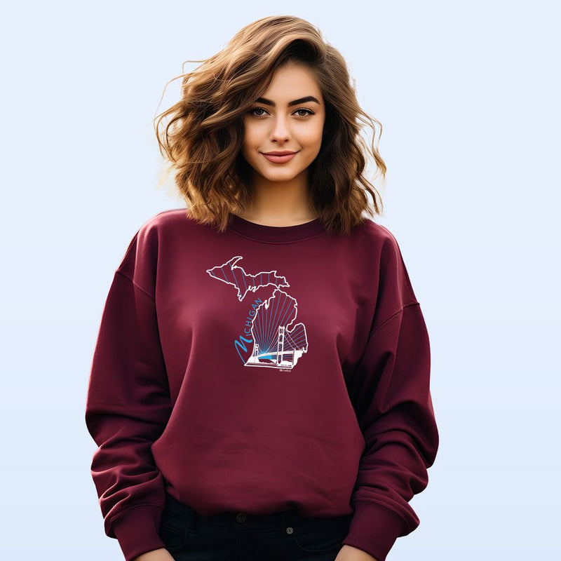 "Mighty"Relaxed Fit Classic Crew Unisex Sweatshirt