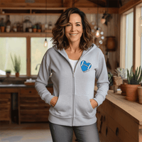 "Love Detroit"Basic Full Zip Unisex Hoodie