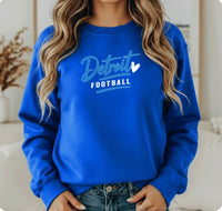 "Detroit Football"Relaxed Fit Classic Crew Unisex Sweatshirt FLASH SALE