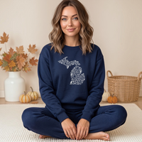 "Michigan Gobble"Relaxed Fit Classic Crew Unisex Sweatshirt