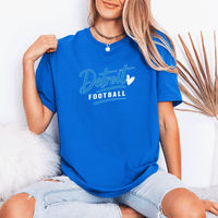 "Detroit Football"Relaxed Fit Crew Unisex T-Shirt