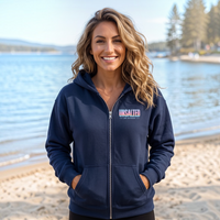 "Summer Unsalted"Basic Full Zip Unisex Hoodie