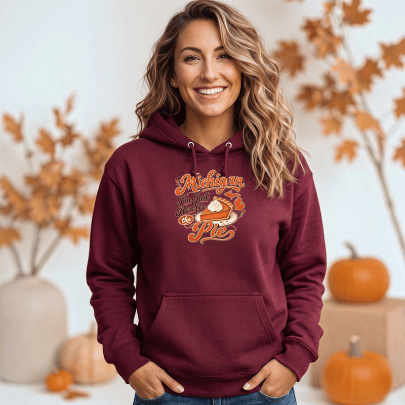 "Michigan Pie"Relaxed Fit Classic Unisex Hoodie