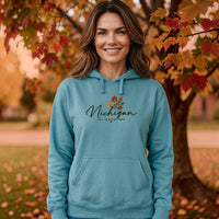 "MI Fall is Better Here"Relaxed Fit Classic Unisex Hoodie