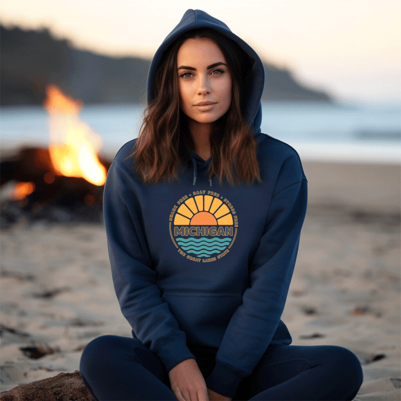 "Shark Free•Salt Free•Stress Free"Relaxed Fit Classic Unisex Hoodie
