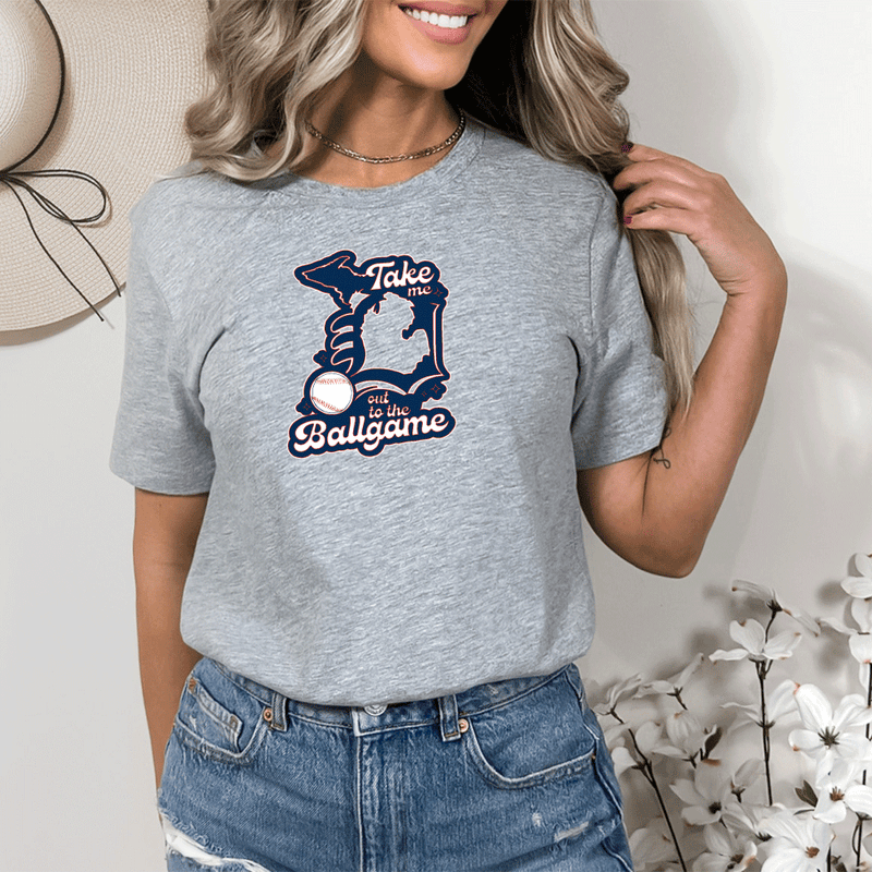 "Take Me Out To The Ball Game"Relaxed Fit Crew Unisex T-Shirt