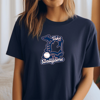"Take Me Out To The Ball Game"Relaxed Fit Crew Unisex T-Shirt