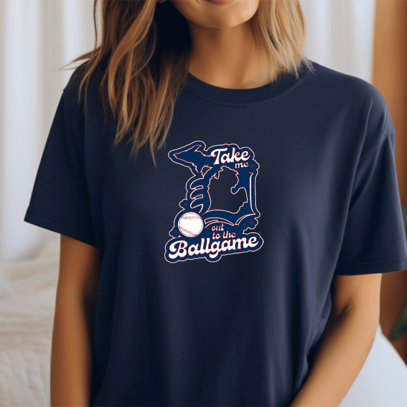"Take Me Out To The Ball Game"Relaxed Fit Crew Unisex T-Shirt