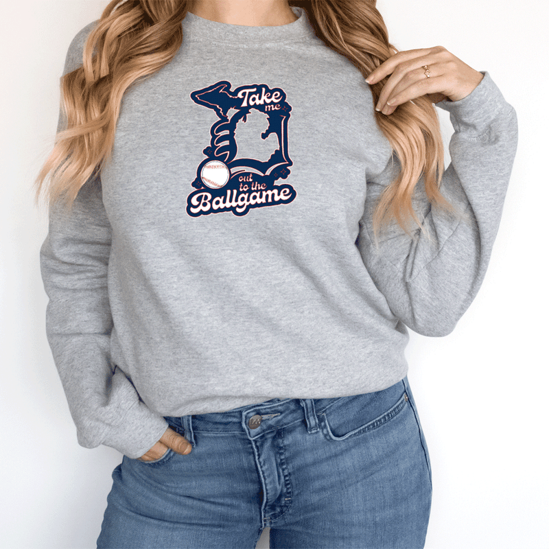 "Take Me Out To The Ball Game"Relaxed Fit Long Sleeve Unisex T-Shirt