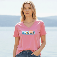 "Summer Michigander"Women's V-Neck
