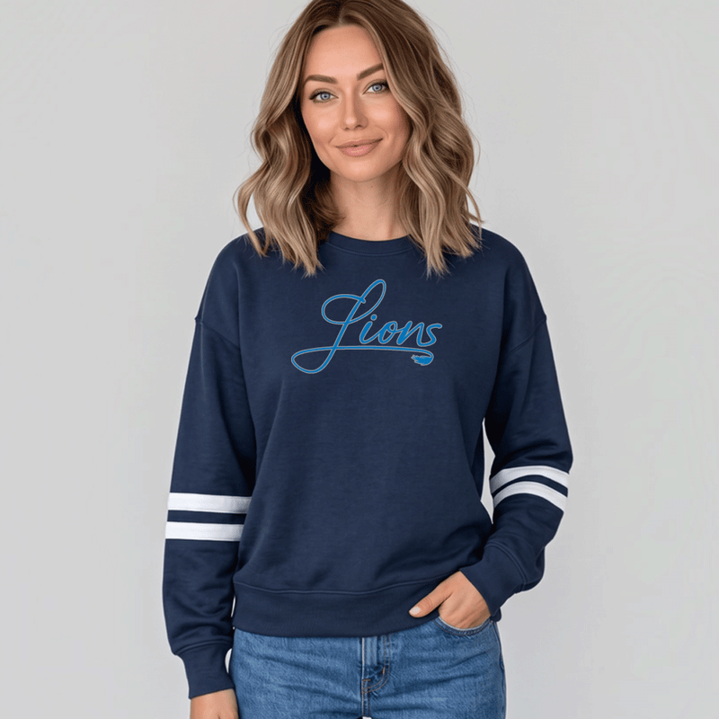 "Home Team"Women's Varsity Fleece Crew Sweatshirt