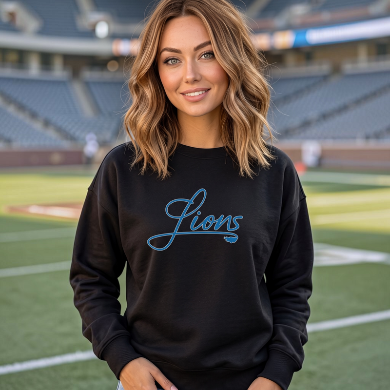 "Home Team"Relaxed Fit Classic Crew Unisex Sweatshirt