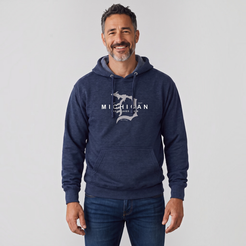 "Michigan D Established 1837"Men's Classic Hoodie