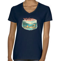 "Camp Michigan"Women's V-Neck