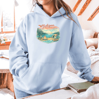 "Camp Michigan"Relaxed Fit Classic Unisex Hoodie