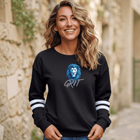 "Lion Grit"Women's Varsity Fleece Crew Sweatshirt