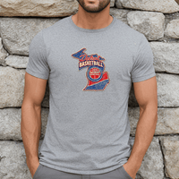 "Detroit Basketbaall"Men's Crew T-Shirt