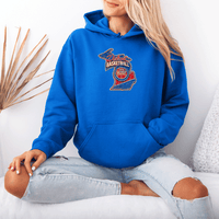 "Detroit Basketball"Relaxed Fit Classic Unisex Hoodie