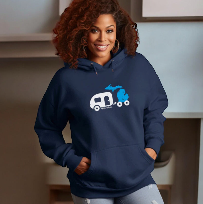"Michigan Camper"Relaxed Fit Classic Unisex Hoodie