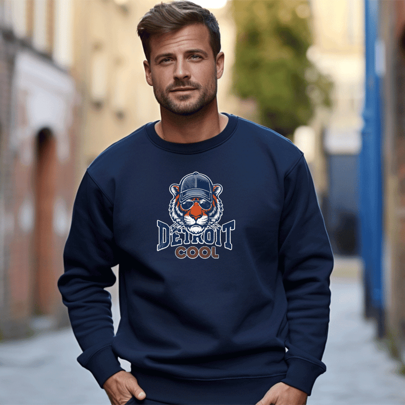 "Cool Cat"Men's Classic Crew Sweatshirt