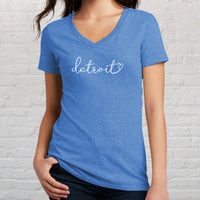 "Detroit Pride"Women's V-Neck