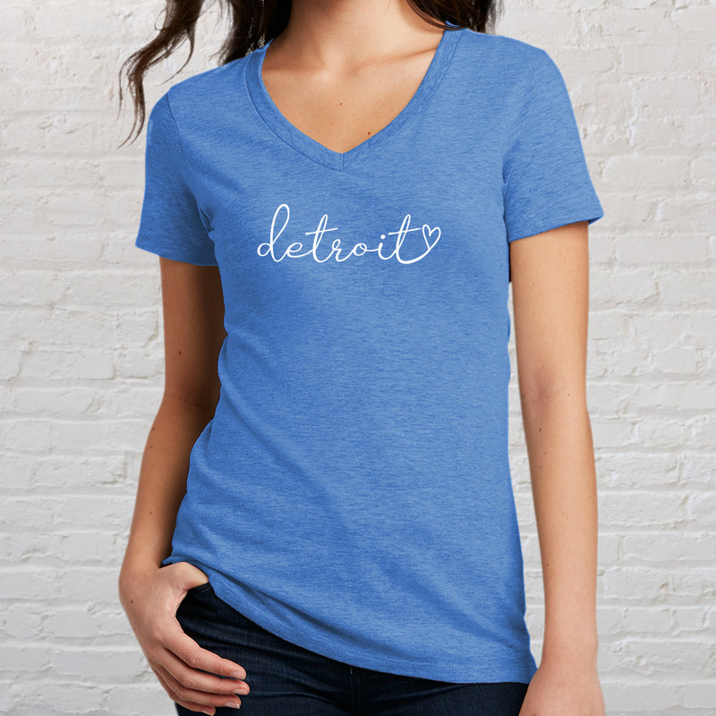 "Detroit Pride"Women's V-Neck