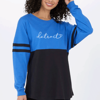 "Detroit Pride"Women's Two Tone Long sleeve