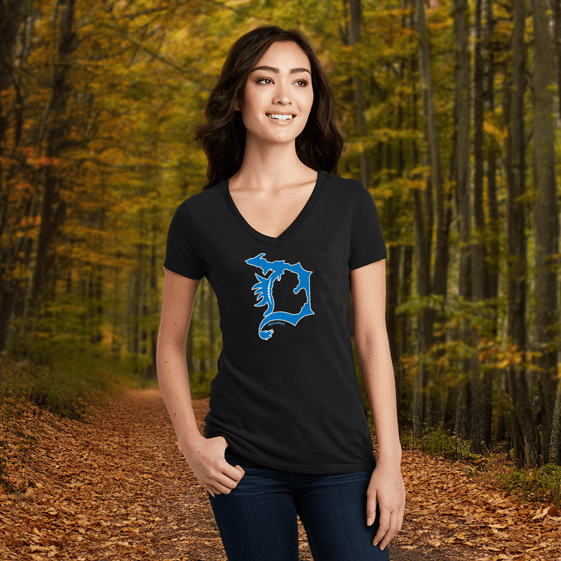 "Lions D"Women's V-Neck