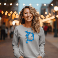 "Lions D"Relaxed Fit Classic Crew Unisex Sweatshirt