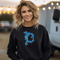 "Lions D"Relaxed Fit Classic Crew Unisex Sweatshirt