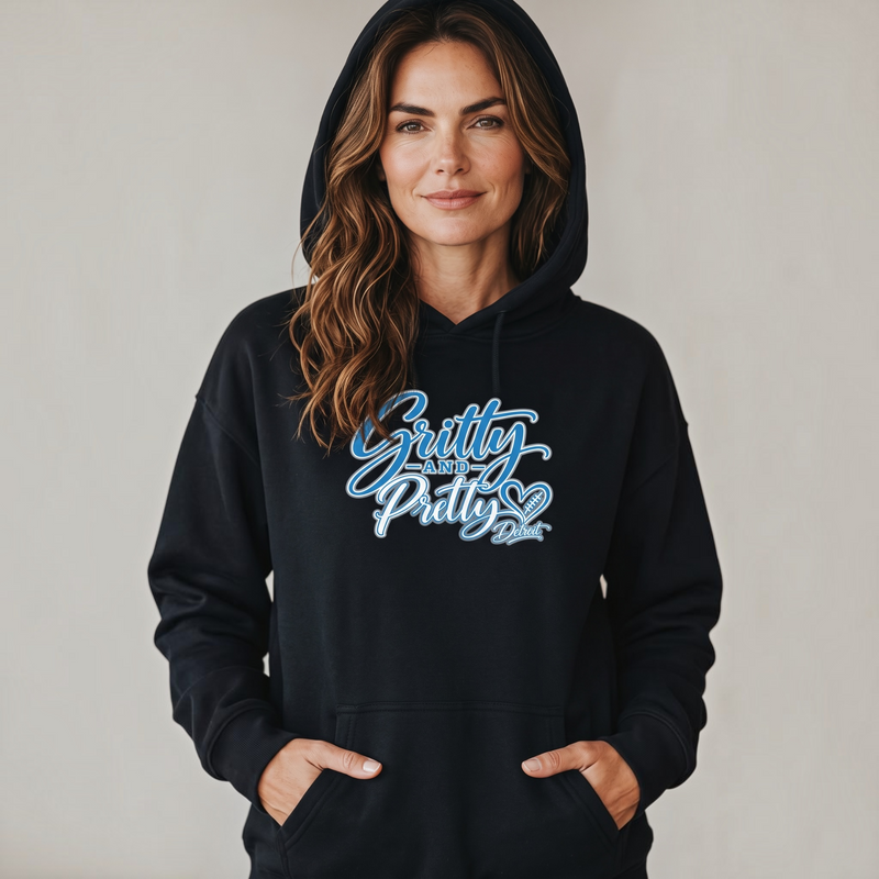 "Gritty &Pretty Detroit"Relaxed Fit Classic Unisex Hoodie