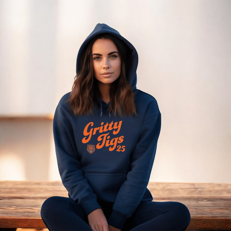 "Gritty Tigs"Relaxed Fit Classic Unisex Hoodie