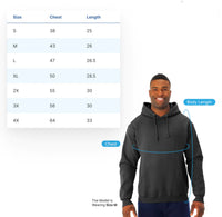 "Motor City Grit"Men's Classic Hoodie