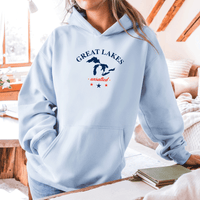 "Great Lakes"Relaxed Fit Classic Unisex Hoodie