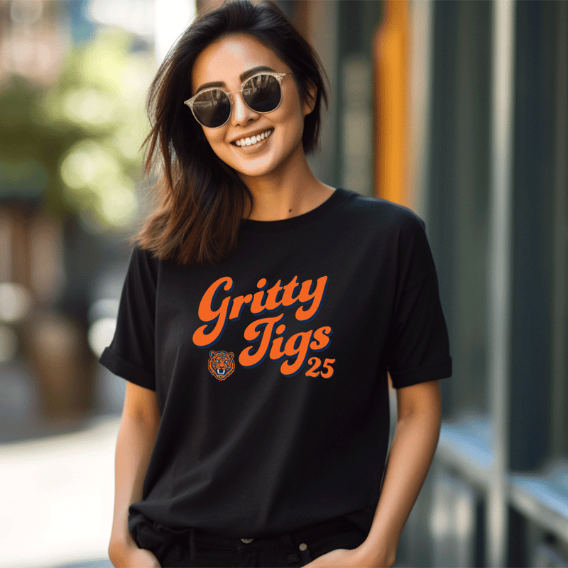 "Gritty Tigs"Relaxed Fit Crew Unisex T-Shirt