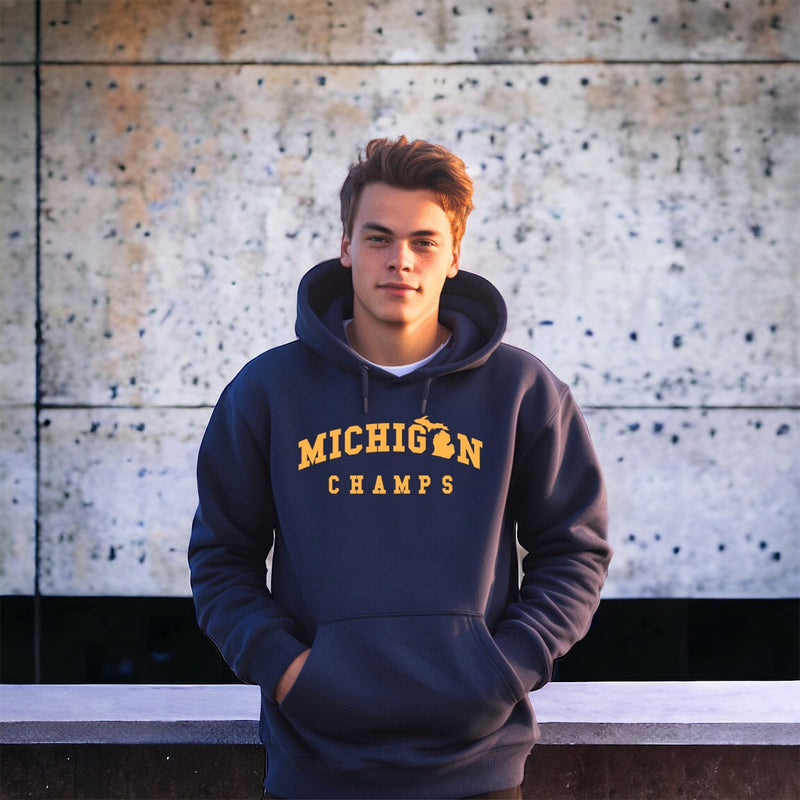 "Michigan Champs"Men's Classic Hoodie