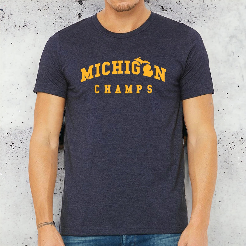 "Michigan Champs"Men's Crew T-Shirt