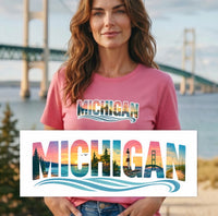 "True Michigan "Relaxed Fit Crew Unisex T-Shirt