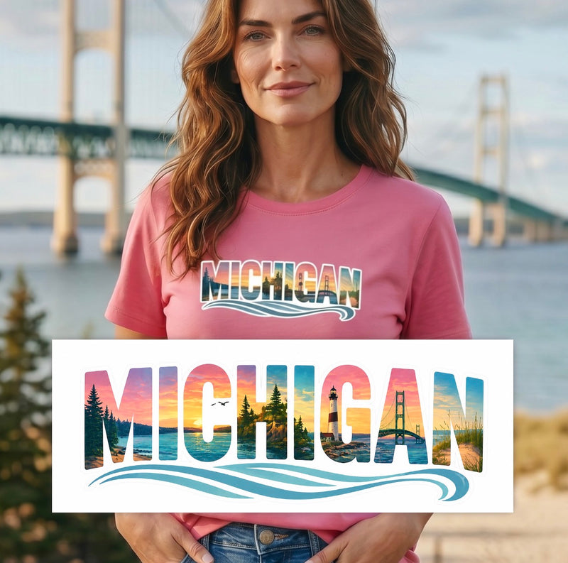 "True Michigan "Relaxed Fit Crew Unisex T-Shirt