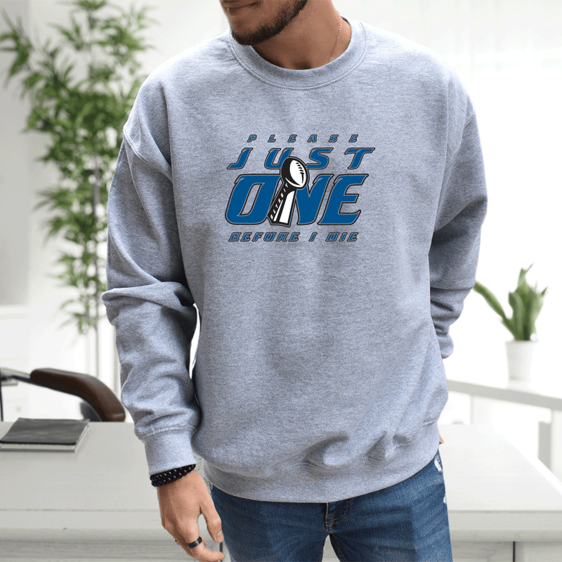 "Just One"Men's Classic Crew Sweatshirt