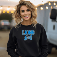 "Lions Girl"Relaxed Fit Classic Crew Unisex Sweatshirt