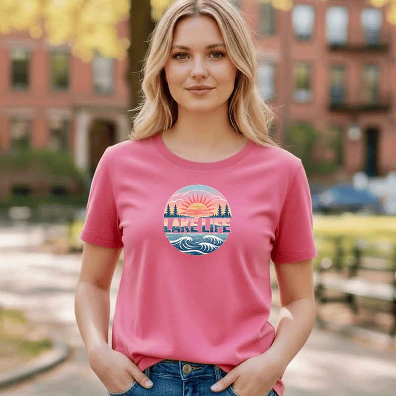 "Lake Life"Relaxed Fit Crew Unisex T-Shirt