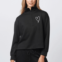 "Little Love"Women's Relaxed Fit 1/4 Zip