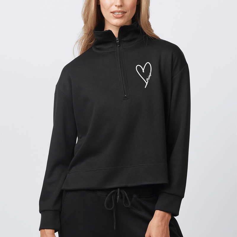 "Little Love"Women's Relaxed Fit 1/4 Zip